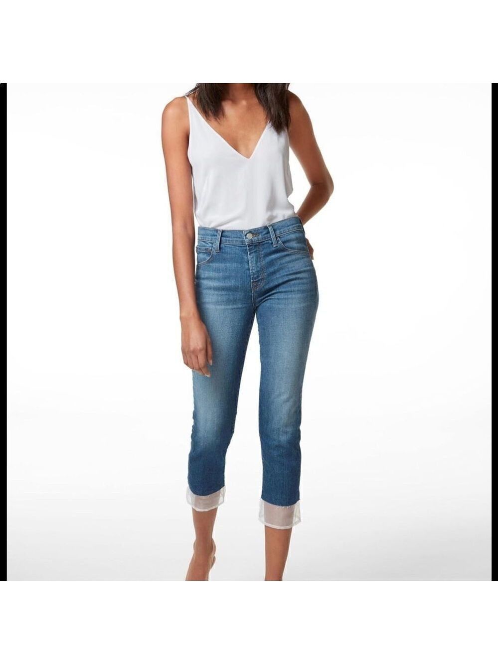 J Brand Ruby Hi-Rise Cropped Cigarette Jeans‎